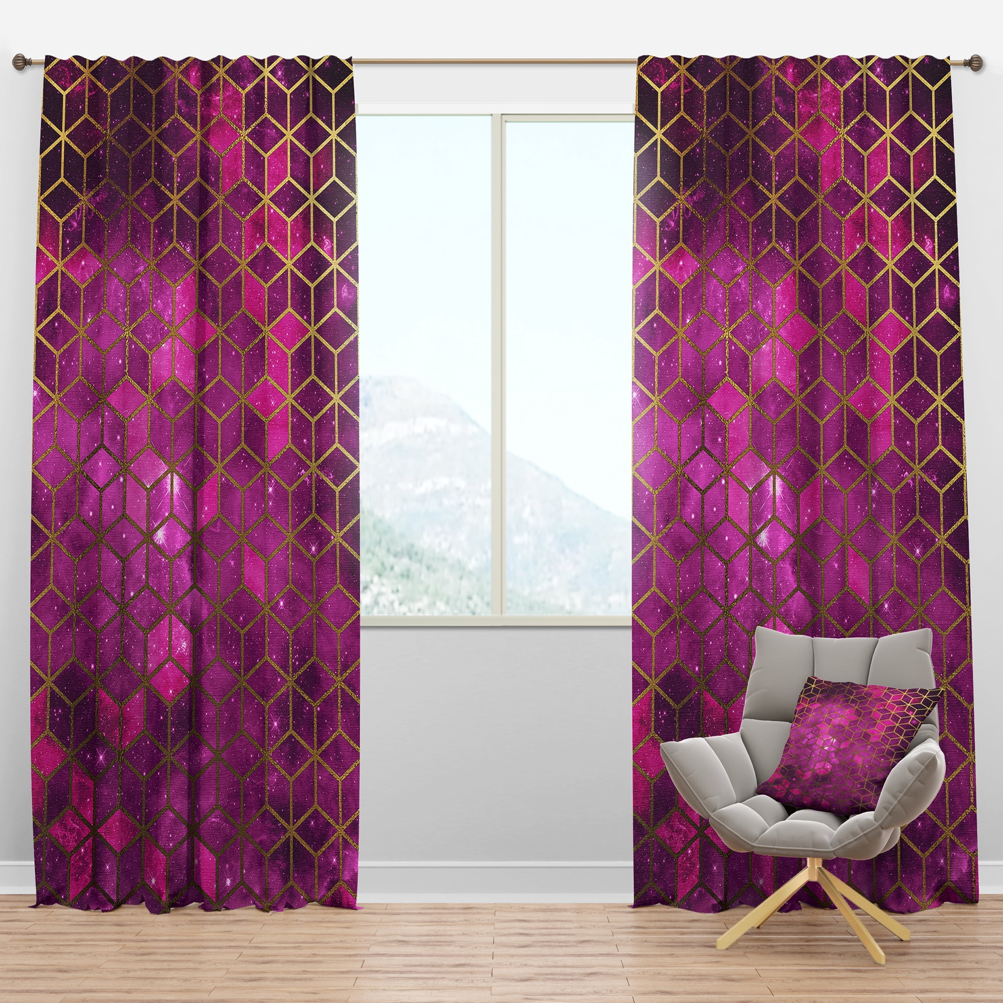 Designart Modern/Contemporary Blackout Curtain