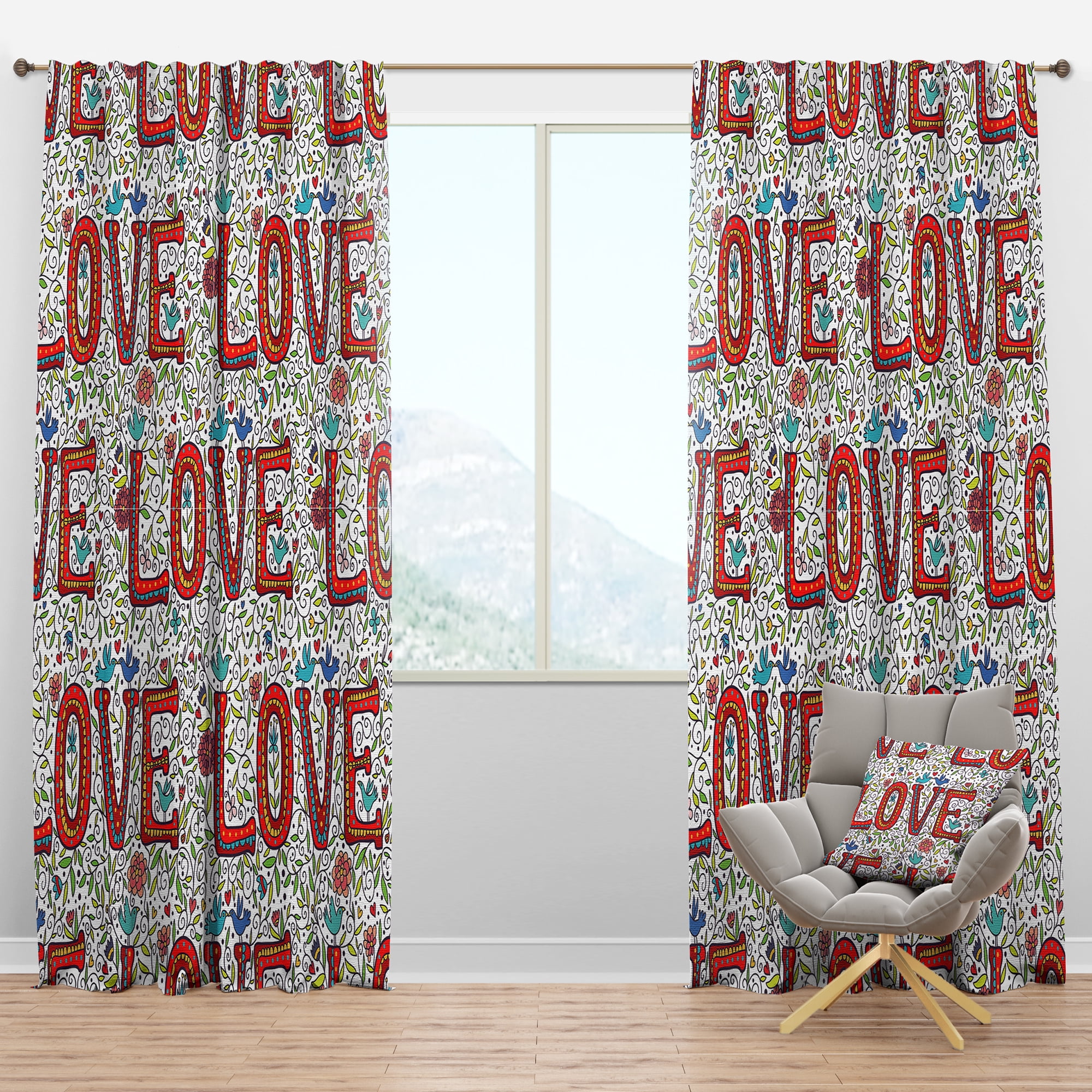 Designart Modern/Contemporary Blackout Curtain