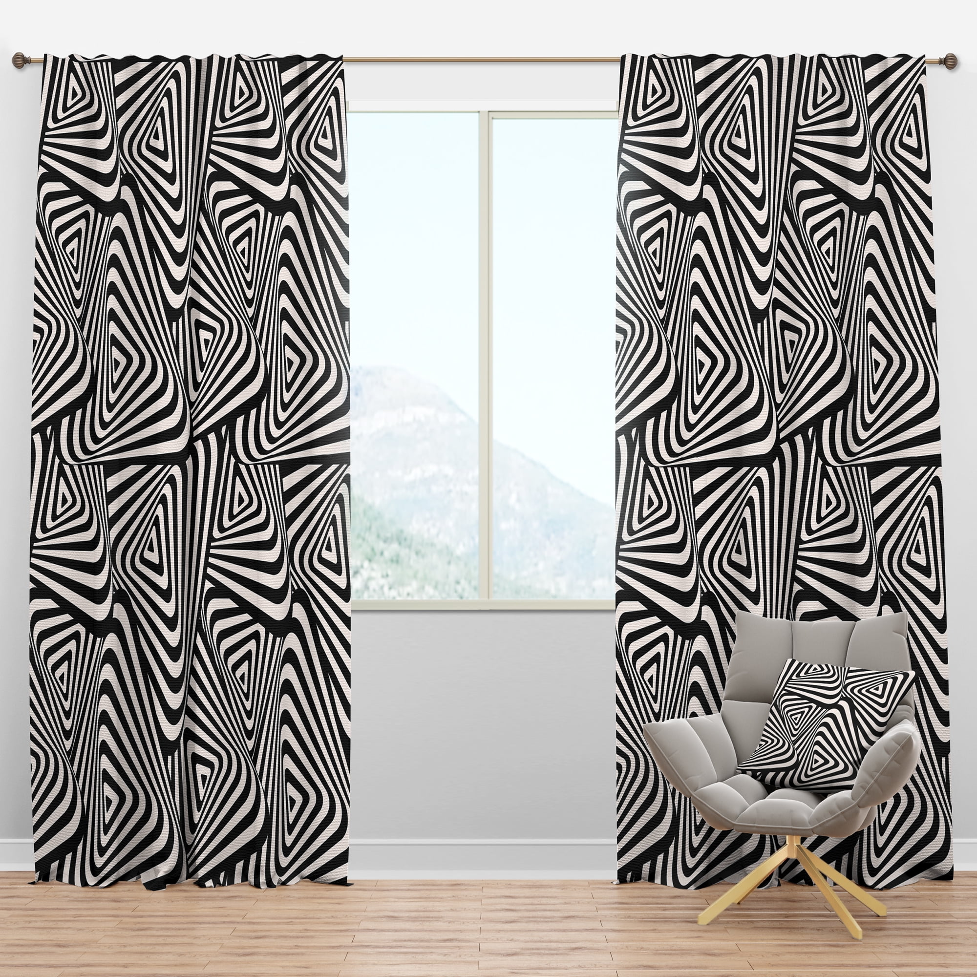 Designart Modern/Contemporary Blackout Curtain