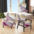 thumbnail image 1 of Designart "Modern Fluid Gold And Pink I" Upholstered Modern & Contemporary Accent Chair and Abstract Arm Chair - Multiple Color & Pattern, 1 of 7
