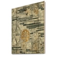 thumbnail image 1 of Designart 'Modern Gold Timetable On Gray I' Glam Print on Natural Pine Wood, 1 of 3