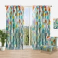 thumbnail image 1 of Designart 'Modern Mix Color Patchwork' Modern & Contemporary Curtain Panel, 1 of 4