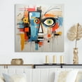 thumbnail image 1 of Designart "Modern Robot Pop Art wall art III" Abstract Metal Art Print, 1 of 5