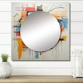 thumbnail image 1 of Designart "Modern Robot Pop Art wall art III" Abstract Square Mirror For Wall Decor - Large Multi-Color Square Mirror Printed Wall Decor - Glam Square Living Room Mirror, 1 of 5