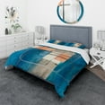 thumbnail image 1 of Designart 'Modern Simply Blue' Geometric Duvet Cover Set, 1 of 4