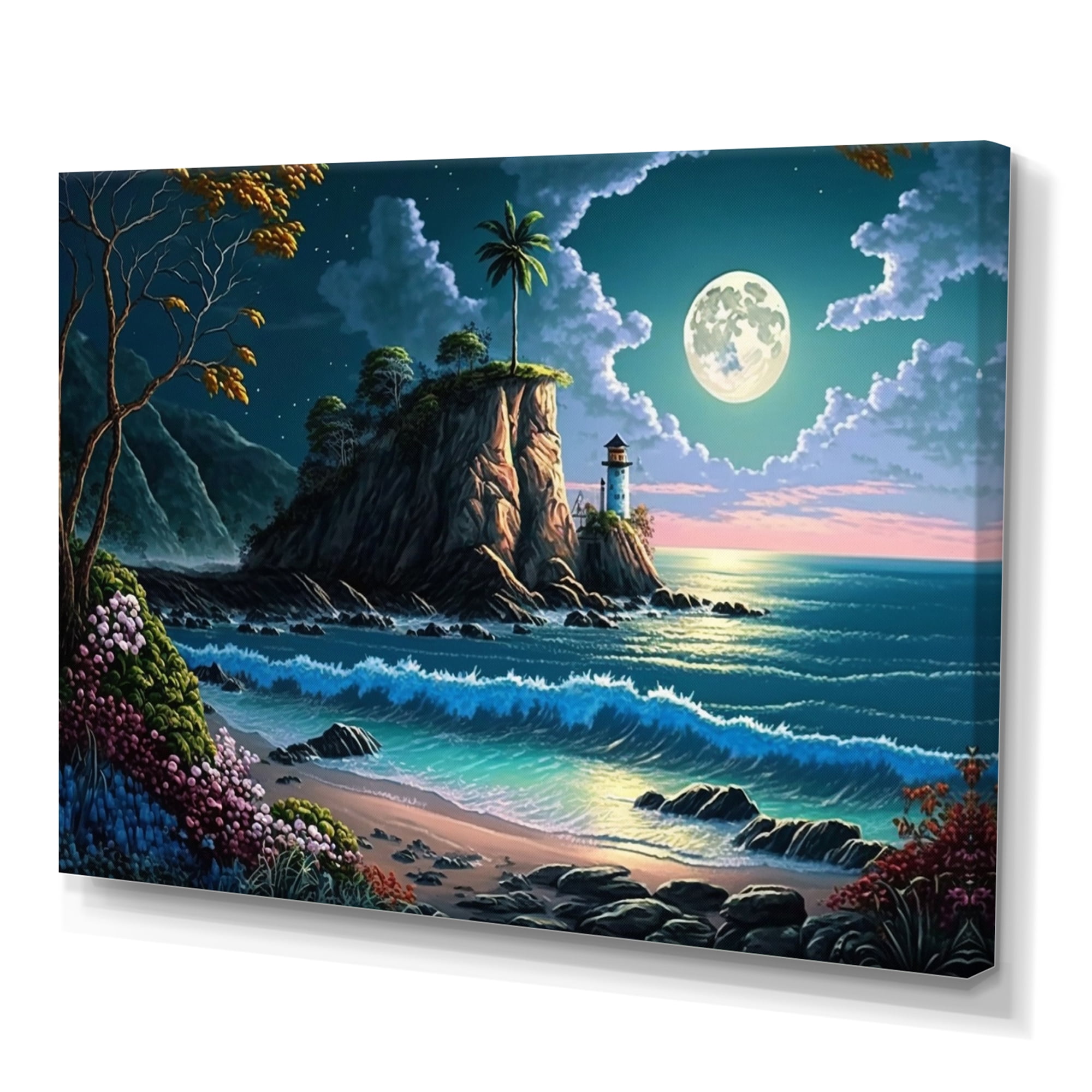 Designart Modern Sunset In Vector Style I Canvas Wall Art