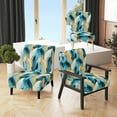 thumbnail image 1 of Designart "Modern Turquoise Ikat Melody" Turquoise Abstract Upholstered Accent Chair - Modern Arm Chair For Living Room, 1 of 5