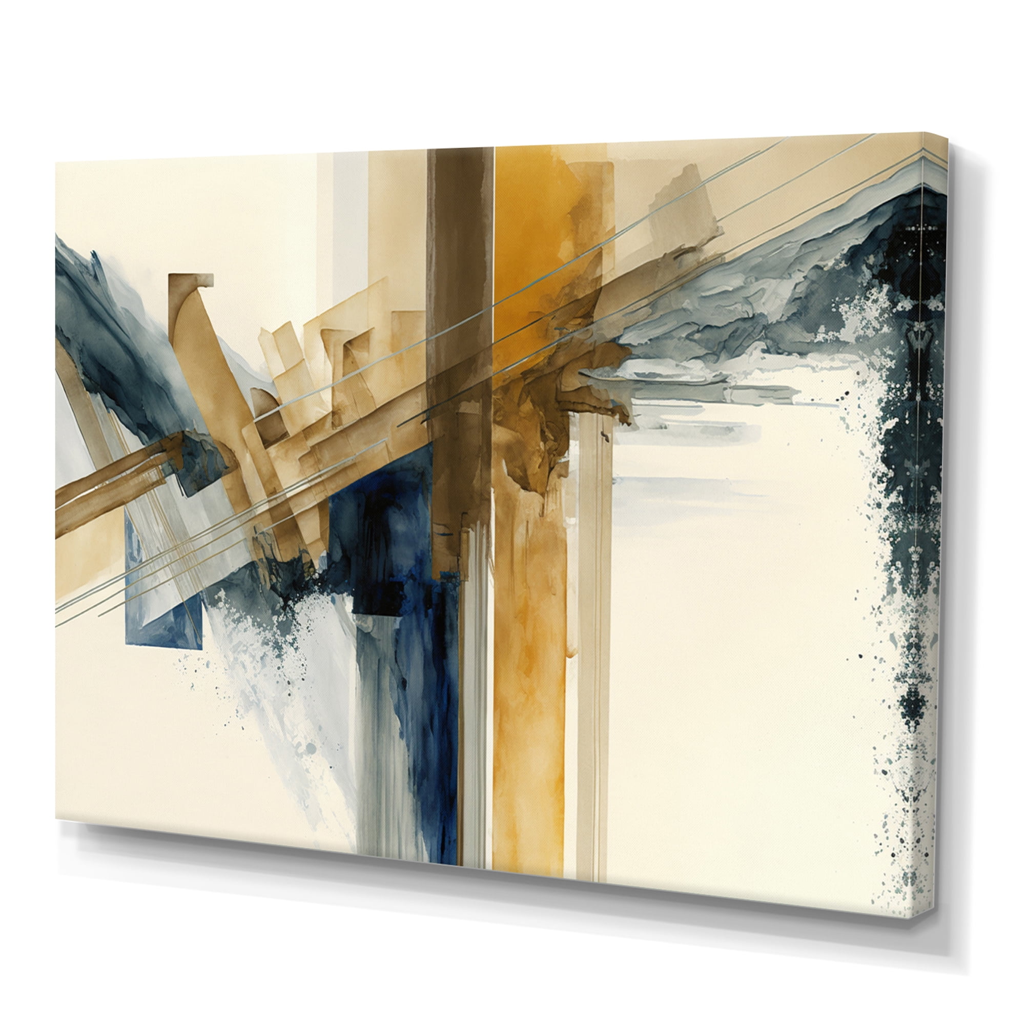 Designart Modern Watercolor Abstract II Canvas Wall Art