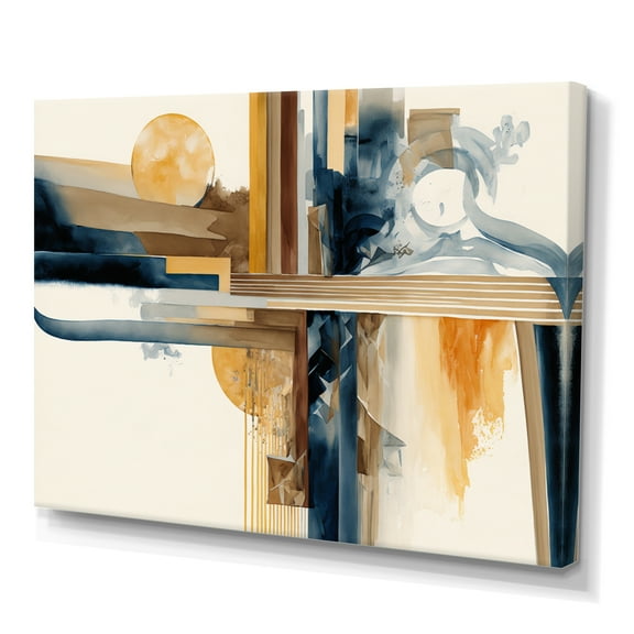 Designart Modern Watercolor Abstract III Canvas Wall Art