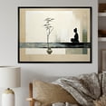 thumbnail image 1 of Designart "Modern Zen Asian Painting I" Asian Floater Framed Canvas Art Print, 1 of 7