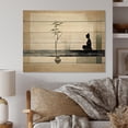 thumbnail image 1 of Designart "Modern Zen Asian Painting I" Asian Print on Natural Pine Wood, 1 of 5