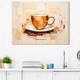 thumbnail image 1 of Designart "Modest Coffee Cup Design I" Utensils Canvas Wall Art, 1 of 7