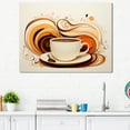 thumbnail image 1 of Designart "Modest Coffee Cup Design IV" Utensils Canvas Art Print, 1 of 7