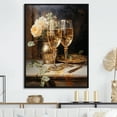thumbnail image 1 of Designart "Moments Of Elegance" Wine & Champagne Floater Framed Wall Art Prints, 1 of 5