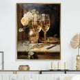 thumbnail image 1 of Designart "Moments Of Elegance" Wine & Champagne Floater Framed Wall Art Prints, 1 of 5