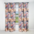 thumbnail image 1 of Designart "Monet'S Pink Reverie I" Floral Blackout Curtain Single Panel, 1 of 4