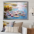 thumbnail image 1 of Designart "Monet's Water Lily Pond Reflections in Art III" Cottage Framed Wall Art Decor - Country Green Lake Bedroom Framed Canvas Wall Art, 1 of 6