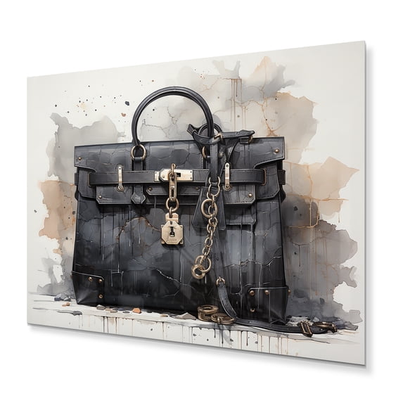 Designart "Monochromatic Elegance IV" Fashion Metal Wall Decor