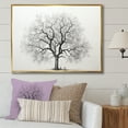 thumbnail image 1 of Designart "Monochromatic Maple Simplicity I" Tree Maple Floater Framed Canvas Prints, 1 of 5