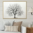 thumbnail image 1 of Designart "Monochromatic Maple Simplicity I" Tree Maple Floater Framed Canvas Prints, 1 of 5