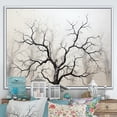 thumbnail image 1 of Designart "Monochromatic Maple Simplicity II" Tree Maple Floater Framed Wall Decor, 1 of 5