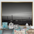 thumbnail image 1 of Designart "Monochromatic Meadow Serenity" Meadow Floater Framed Wall Art Living Room, 1 of 5