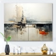 thumbnail image 1 of Designart "Monochromatic Road Abstract II" Abstract Collages Wall Decor, 1 of 7