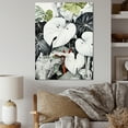 thumbnail image 1 of Designart "Monochromatic Serenity In Botanical Minimalism" Plants Canvas Prints, 1 of 7