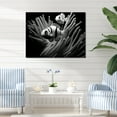 thumbnail image 1 of Designart "Monochrome Clownfish Group" Coastal Coral Under Water Wall Art Prints, 1 of 7