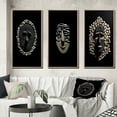 Designart "Monochrome Elegance of an African Tribal Mask IV" African