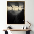 thumbnail image 1 of Designart "Monochrome Factory In Copper Hues" Factories Floater Framed Canvas Prints, 1 of 5
