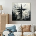 thumbnail image 1 of Designart "Monochrome Faith: Simplified Religious Cross" Christianity Wall Decor, 1 of 7
