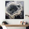thumbnail image 1 of Designart "Monochrome Geode Tranquility II" Spiritual Stone Canvas Wall Art, 1 of 7