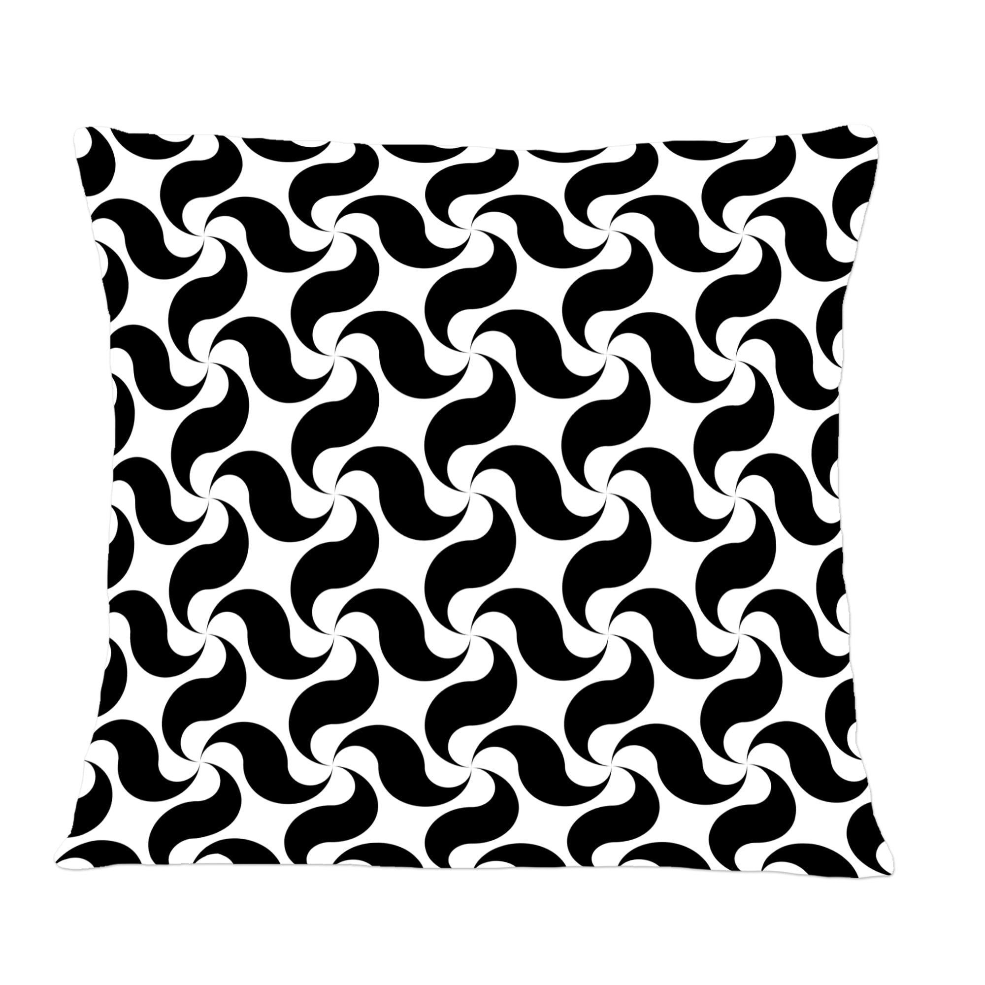 Designart Monochrome Geometric Pattern IV' Mid-Century Modern Throw Pillow - 12x20