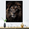 thumbnail image 1 of Designart "Monochrome Lions In Photography II" Animals Lion Canvas Wall Art, 1 of 7