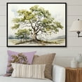 thumbnail image 1 of Designart "Monochrome Oak Landscape" Tree Oak Floater Framed Canvas Prints, 1 of 5