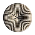 thumbnail image 1 of Designart 'Monochrome Optical Illusion ' Modern Wood Wall Clock, 1 of 5