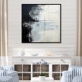 thumbnail image 1 of Designart "Monochrome Paint Minimalist Corner II" Coastal Floater Framed Canvas Wall Art, 1 of 5