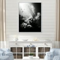 thumbnail image 1 of Designart "Monochrome Subaquatic Tranquility II" Coastal Coral Under Water Floater Framed Canvas Prints, 1 of 5
