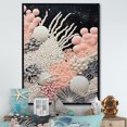 thumbnail image 1 of Designart "Monochrome Wonders Of The Coral Reef III" Coastal Coral Under Water Floater Framed Canvas Art Print, 1 of 5
