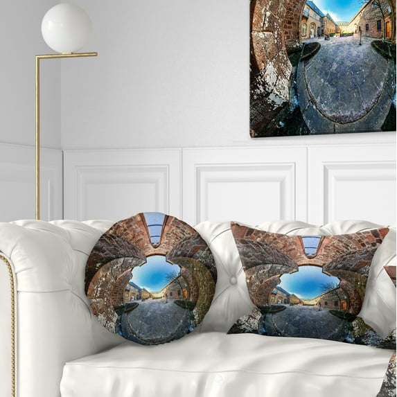 Designart Mont Sainte Odile Little Planet - Landscape Printed Throw Pillow - 12x20