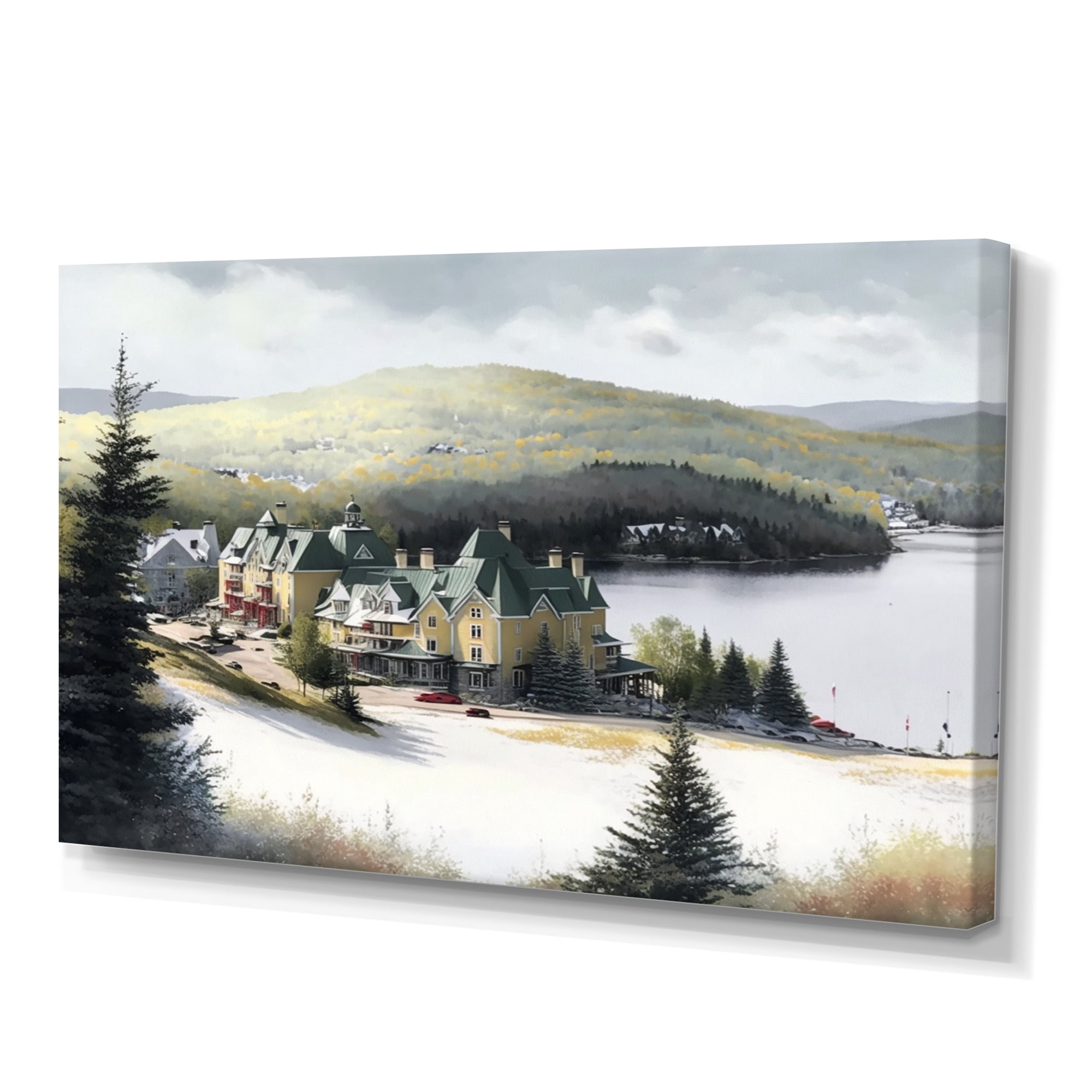 Designart Mont Tremblant Winter Season V Canvas Wall Art