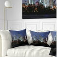 thumbnail image 1 of Designart Montreal Over River at Dusk - Cityscape Photo Throw Pillow - 16x16, 1 of 5