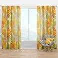 thumbnail image 1 of Designart 'Moods Yellow I' Traditional Curtain Panel, 1 of 4