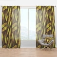 thumbnail image 1 of Designart 'Moods Yellow IV' Southwestern Curtain Panel, 1 of 4
