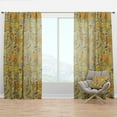 thumbnail image 1 of Designart 'Moods Yellow XXII' Modern & Contemporary Curtain Panel, 1 of 4