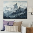 thumbnail image 1 of Designart "Moody Majesty Of Mountain Peaks I" Landscape Mountains Canvas Prints, 1 of 7
