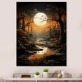 thumbnail image 1 of Designart "Moonlit Eclipse Over Eden" Surrealism Canvas Prints, 1 of 7