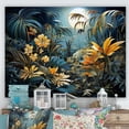 thumbnail image 1 of Designart "Moonlit Fantasy Among Jungle Plants I" Plants Canvas Wall Art, 1 of 7
