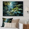 thumbnail image 1 of Designart "Moonlit Palm Fronds Exuding A Dreamy Aura" Plants Floater Framed Wall Decor, 1 of 5